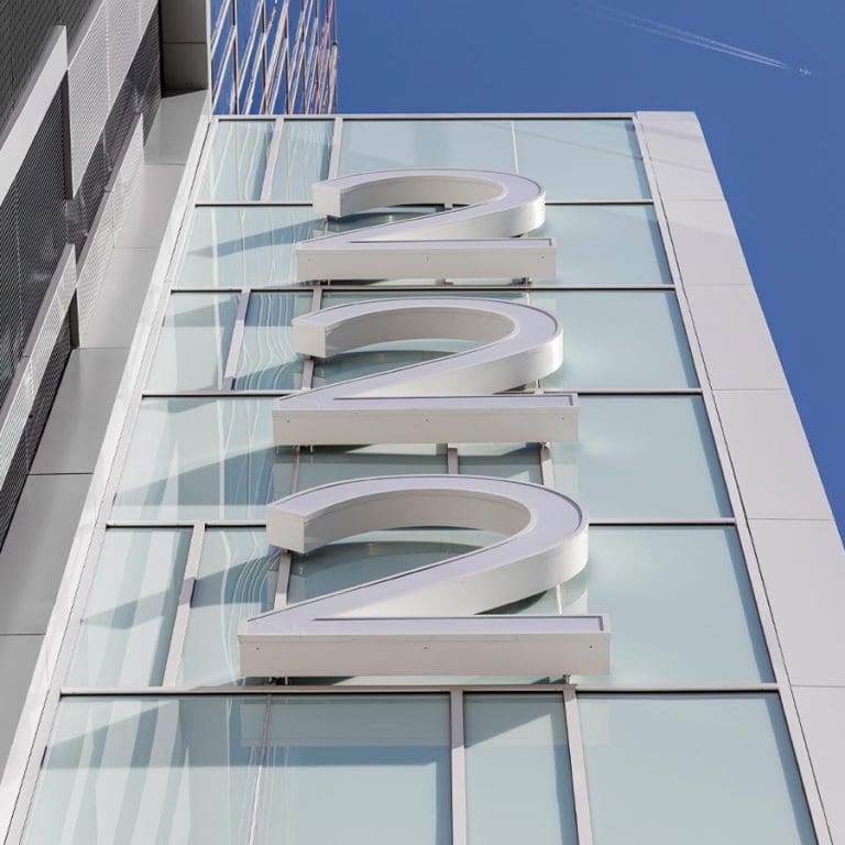 Exterior Architecture Detail of 222 Office Tower on 2nd Avenue in Nashville, Tennessee