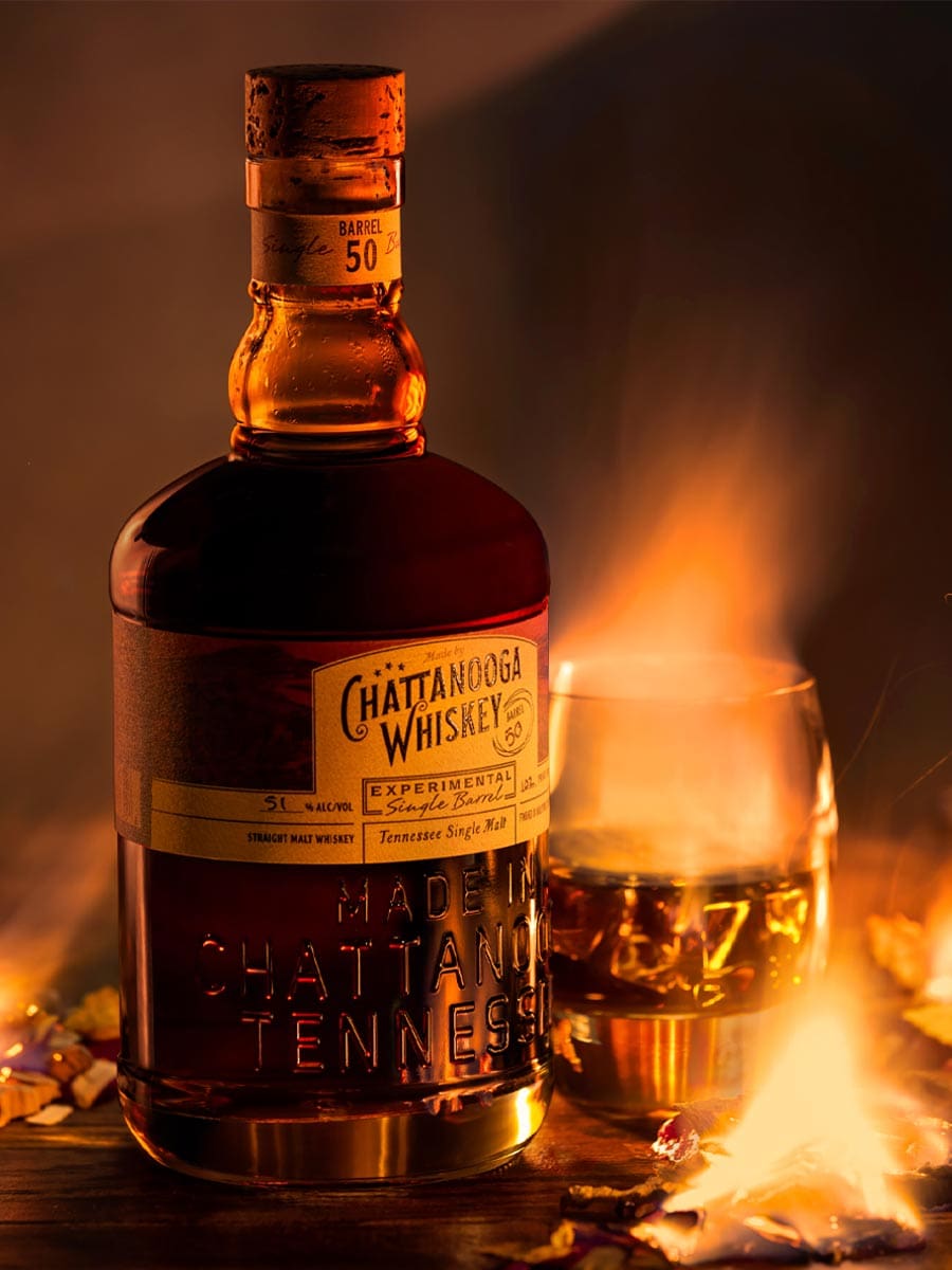 Chattanooga Whiskey Experimental Single Malt, Liquor Photography