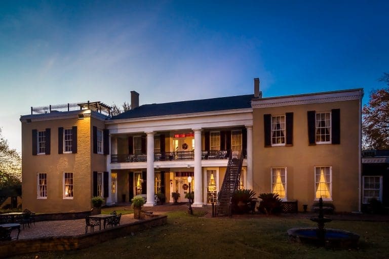 Cedar Grove Mansion Inn, Vicksburg, MS. Haunted Mississippi. Rear View of Home (Formerly Front)