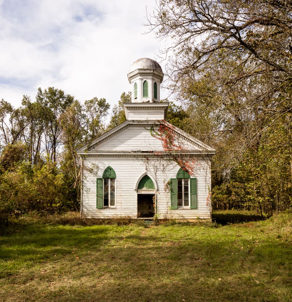 Haunted Ghost town of Rodney, Mississippi - First Baptist Church