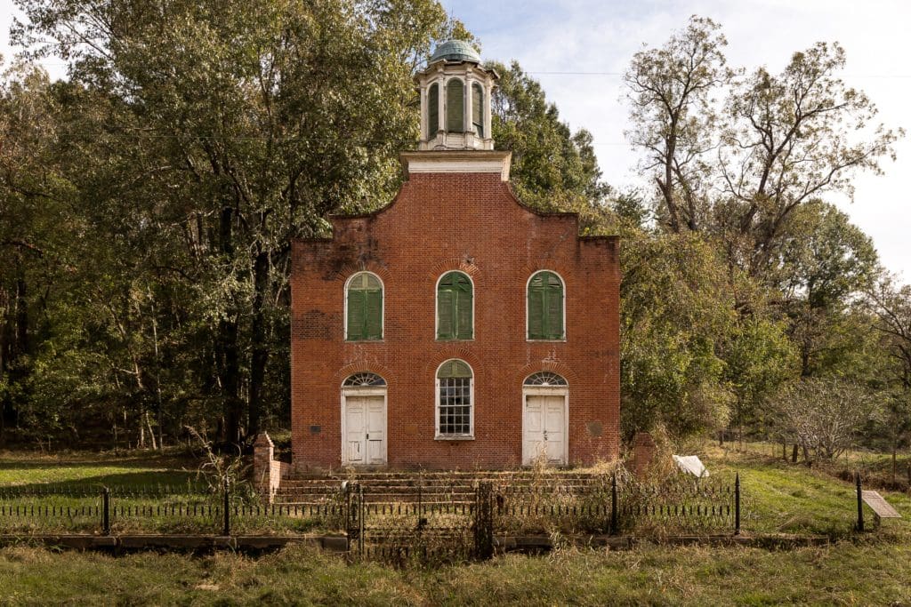 Haunted Ghost town of Rodney, Mississippi - Presbyterian Church Exterior Architecture