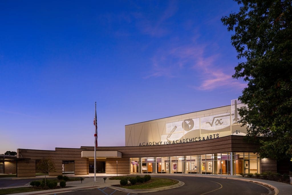 Academy for Academics & Arts Architecture Photographer in Huntsville, Alabama