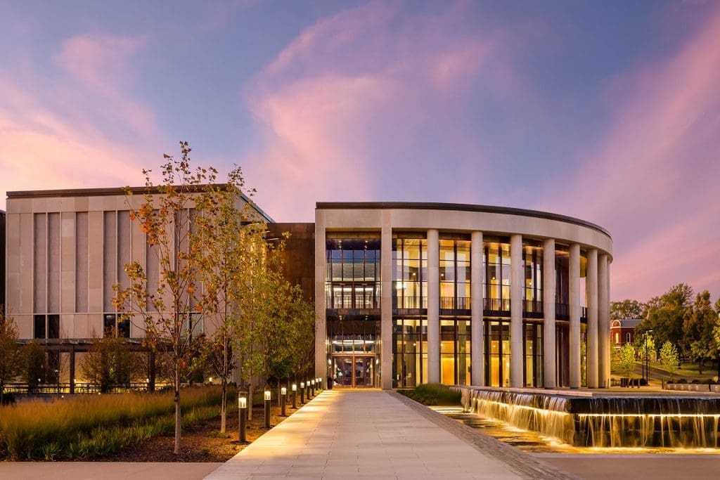 Tennessee State Museum Exterior Architecture Nashville, Tennessee Twilight