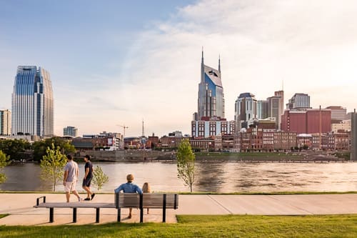 Cumberland Park View of Downtown Nashville