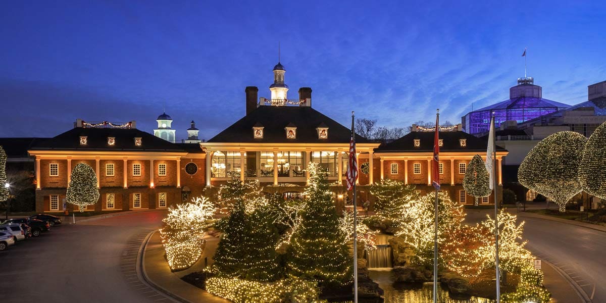 Gaylord Opryland Lights at Christmas - Architectural and Hospitality Photographer